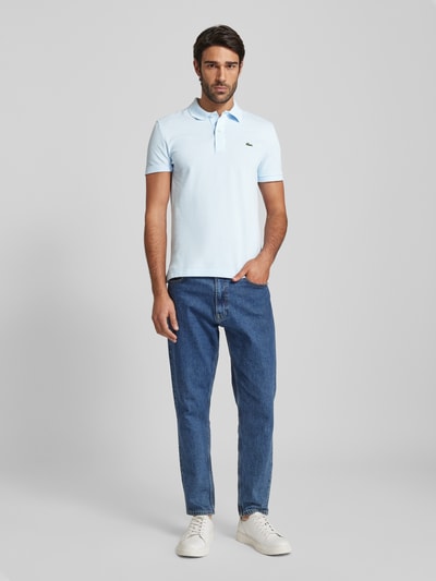 Lacoste Slim Fit Poloshirt mit Label-Patch Modell 'PIQUE' Hellblau 1