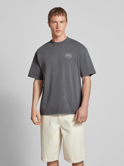 Pegador Oversized T-Shirt mit Label-Print Modell 'SYMEN' Hellgrau 4