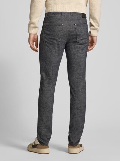 bugatti Regular Fit Hose aus Baumwoll-Mix mit Viskose-Anteil Modell 'Cordoba' Dunkelblau 5