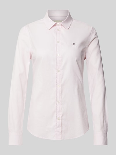 Gant Slim fit overhemdblouse met labelstitching Roze - 2