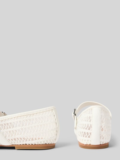 INUOVO Ballerinas in semitransparentem Design Weiss 2