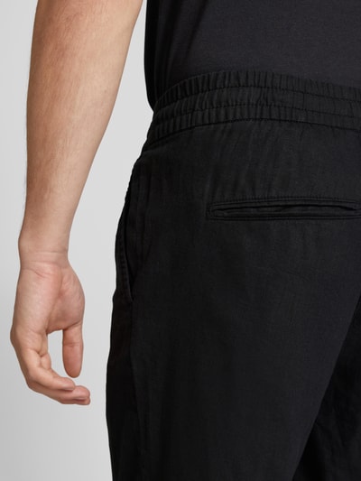 Matinique Korte broek met elastische band, model 'barton' Zwart - 3