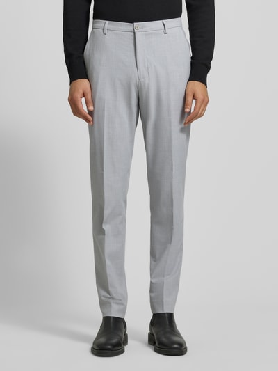 MCNEAL Slim Fit Stoffhose mit französischen Eingrifftaschen Hellgrau 4