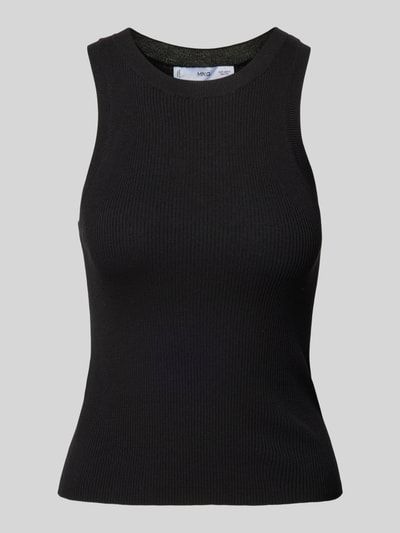 Mango Tanktop in Ripp-Optik Modell 'KARL' Black 2