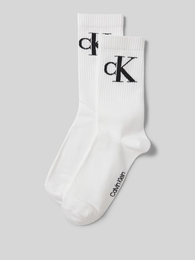 Calvin Klein Jeans Socken mit elastischem Rippenbündchen im 2er-Pack Weiss 1