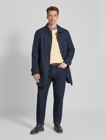 Gant Strickpullover mit Rundhalsausschnitt und Logo-Stitching Offwhite 1