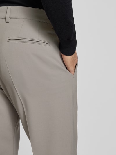 Drykorn Regular fit broek met bandplooien en viscose, model 'LEEK' Beige - 3