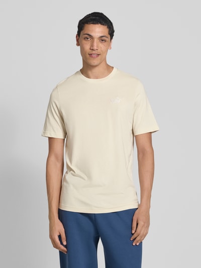PUMA PERFORMANCE T-shirt met labelstitching Offwhite - 4