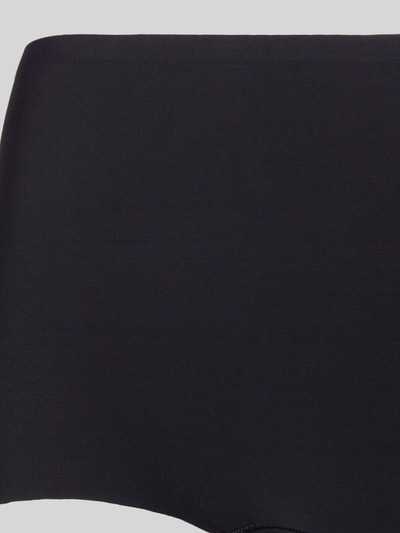 Productfoto, zwarte broek van materiaalmix met stretch, nauwsluitend model, naadloos design, set van 2, model 'Dream Invisibles' van MAGIC Bodyfashion