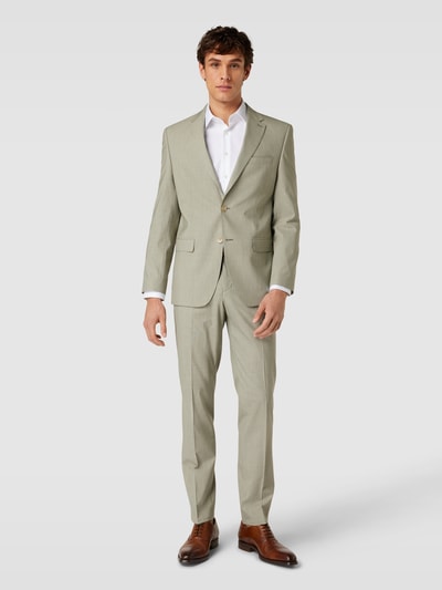 HECHTER PARIS Slim fit colbert met paspelzak op de borst Lichtgroen - 1