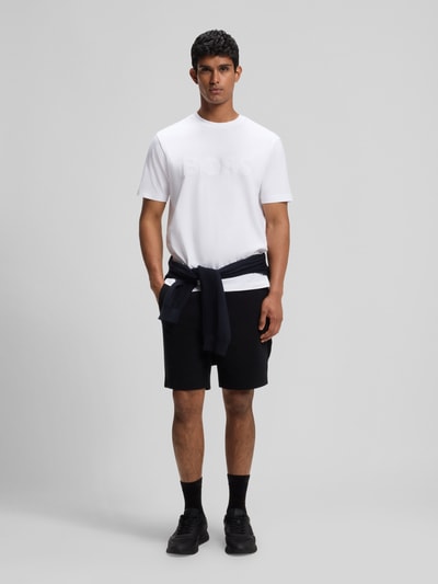 BOSS Green Regular Fit T-Shirt aus Baumwollmix Weiss 1