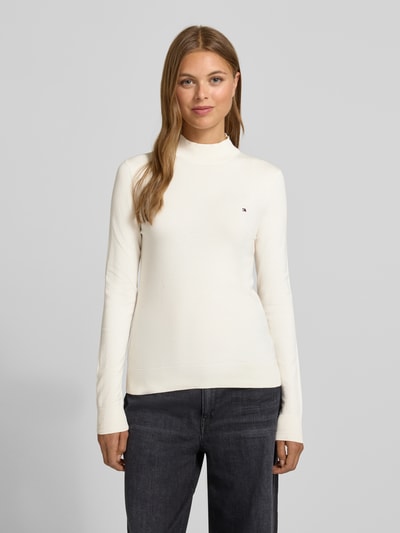 Tommy Hilfiger Regular Fit Pullover aus Baumwoll-Mix Weiss 4
