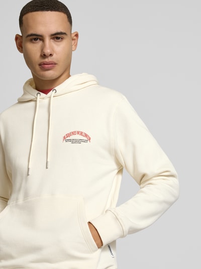 Jack & Jones Hoodie mit Label-Print Offwhite 3