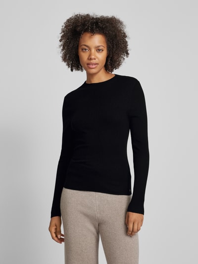 Marc Cain Strickpullover mit Rundhalsausschnitt Black 4