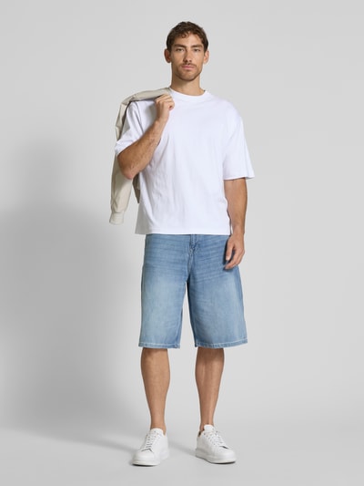 Tom Tailor Denim Relaxed fit korte jeans van pure katoen, model 'BAGGY' Jeansblauw - 1