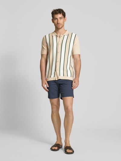 MCNEAL Regular Fit Freizeithemd mit Polokragen Beige 1