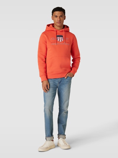 Gant Hoodie mit Label-Stitching Modell 'ARCHIVE SHIELD' Orange 1