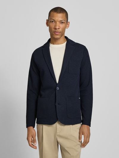 CINQUE Marynarka o kroju slim fit z kołnierzem z klapami model 'Lentini' Granatowy 4