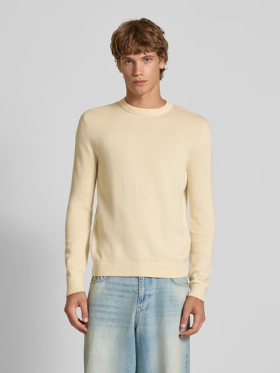 REVIEW Strickpullover mit Rundhalsausschnitt Ecru 4