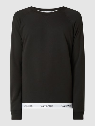 Calvin Klein Underwear Sweatshirt mit Kontrastsaum Black 2