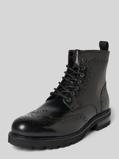 DIGEL Boots van leer met ritssluiting, model 'Spencer' Zwart - 1