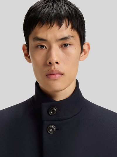 HUGO Regular Fit Wollmantel mit Stehkragen Modell 'MINTRAX2541' Marine 3