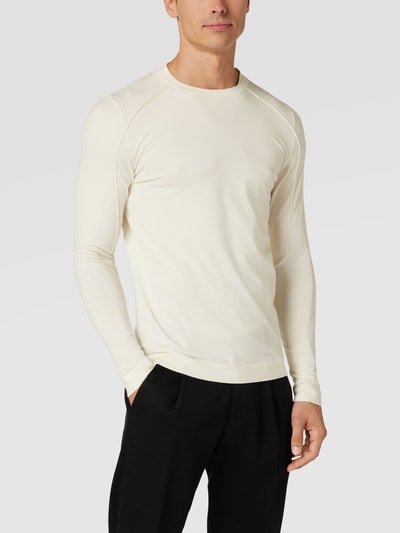 Drykorn Longsleeve met logopatch, model 'MAURICE' Offwhite - 4