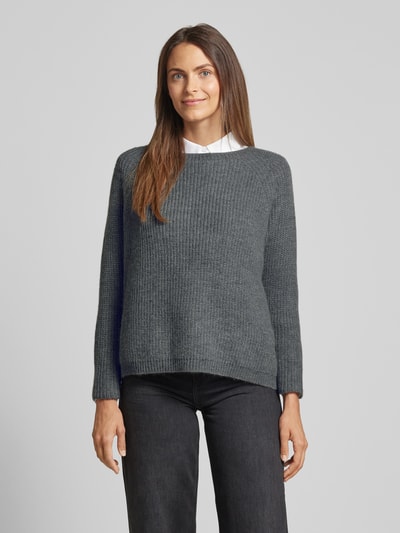 Weekend Max Mara Gebreide pullover met ronde hals, model 'XENO' Middengrijs - 4