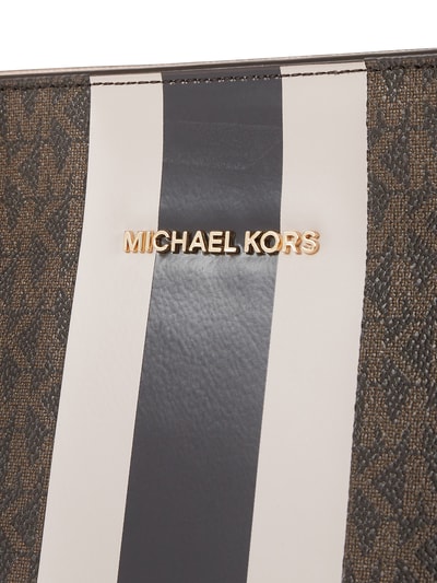 MICHAEL Michael Kors Torba shopper ze wzorem z logo model ‘Voyager’ Mocnoróżowy 2