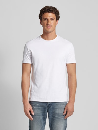 Strellson T-Shirt mit Rundhalsausschnitt Modell 'Tyler' Weiss 4