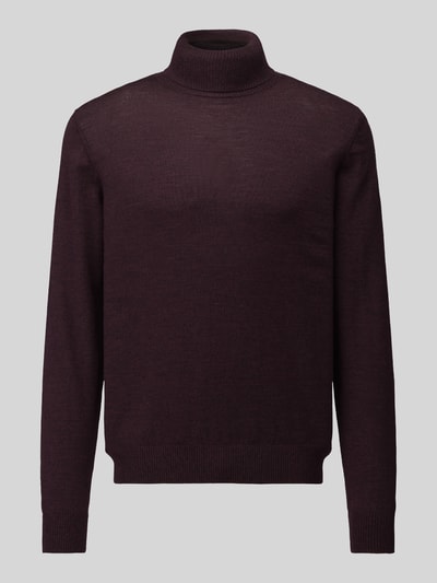 Jake*s Studio Men Regular Fit Rollkragenpullover aus reiner Wolle Modell 'MIKO' Bordeaux 2