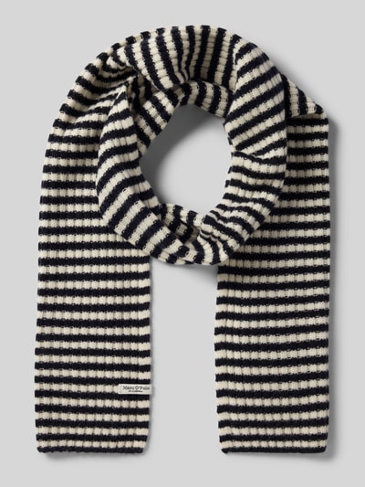 Marc O'Polo Sjaal van zuivere scheerwol Blauw - 1