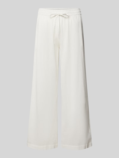 Fransa Spodnie materiałowe z szeroką nogawką i elastycznym pasem model ‘Maddie’ Biały 2