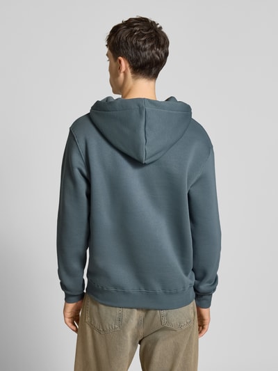 Alpha Industries Hoodie met logo en kangoeroezak Lichtblauw - 5