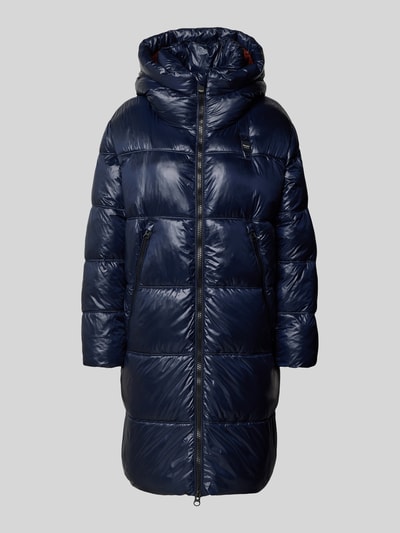 Blauer Usa Steppmantel mit Zweiwege-Reißverschluss Modell 'ARMORY' Dunkelblau 2