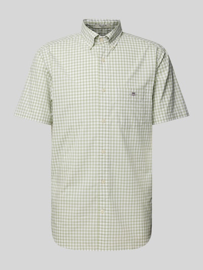 Gant Freizeithemd mit Button-Down-Kragen Hellgruen 2