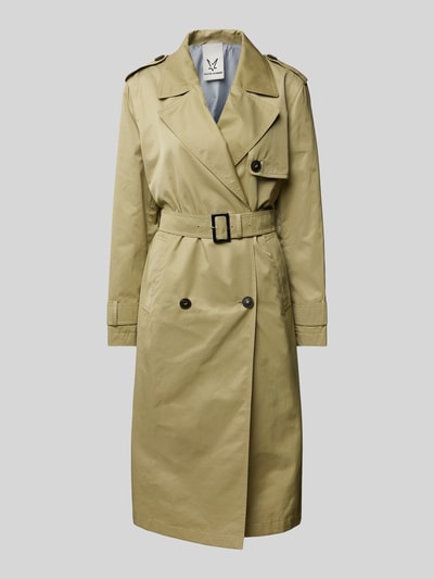 Fuchs Schmitt Trenchcoat met tailleriem Kaki - 2