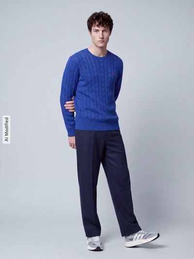 Polo Ralph Lauren Pullover mit Logo-Stitching Royal 1