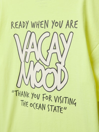 Tom Tailor Oversized T-Shirt aus Baumwoll-Mix Neon Gelb 2
