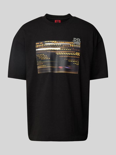 HUGO T-Shirt mit Motiv-Print Modell 'Daveley' Black 2