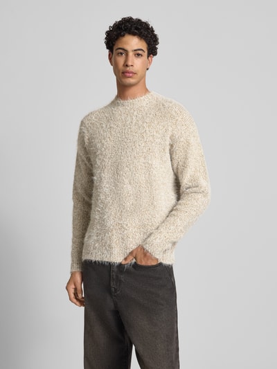 Only & Sons Regular fit gebreide pullover met alpaca, model 'NOAH' Beige - 4