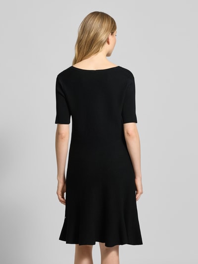 ROBE LÉGÈRE Regular Fit Kleid aus Viskose-Mix in Strick-Optik Black 5