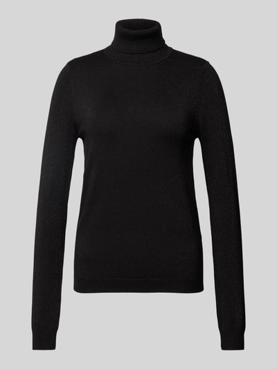 Vero Moda Shaped Fit Rollkragenpullover mit Glitzer-Effekt Modell 'HAPPYSHINE' Black 2