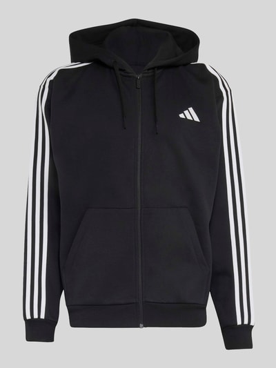 adidas Sportswear Regular Fit Sweatjacke mit Kontraststreifen Black 2