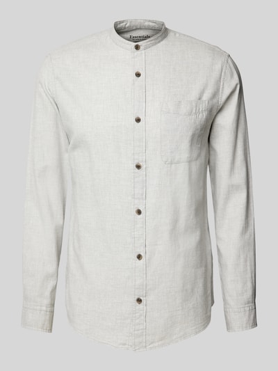 Jack & Jones Regular fit vrijetijdsoverhemd met borstzak Lichtgrijs gemêleerd - 1