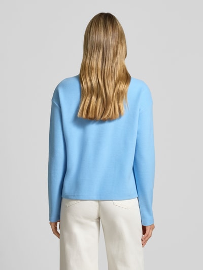 s.Oliver RED LABEL Regular Fit Pullover aus Baumwoll-Mix Hellblau 5
