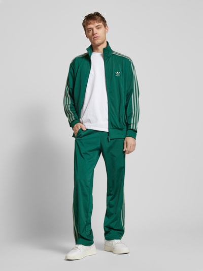 adidas Originals Regular fit sweatpants met labelstitching, model 'FIREBIRD' Donkergroen - 1