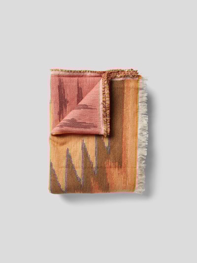 Devotion Decke im Boho-Stil Dunkel Orange 1