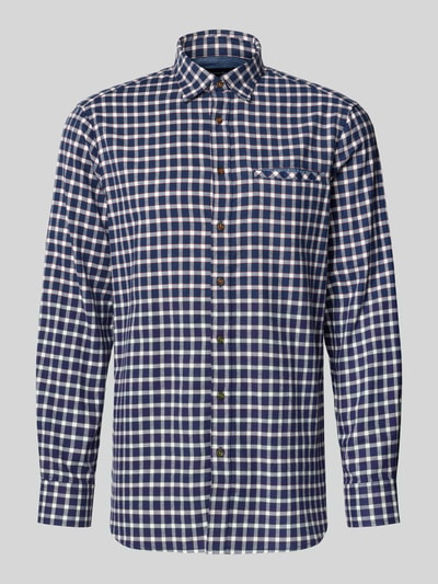 Christian Berg Men Regular fit vrijetijdsoverhemd met kentkraag Marineblauw - 2