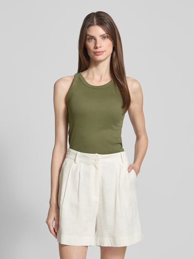 Marc O'Polo Slim fit tanktop van puur katoen Rietgroen - 4